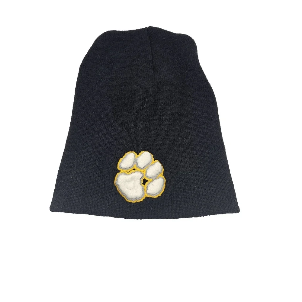 Vintage Twin City Knitting Co. Black Beanie – Colorado College Tigers Paw & 